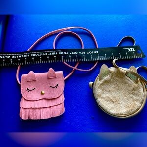 Set of 2 cat purses over shoulder or crossbody. Perfect condition.